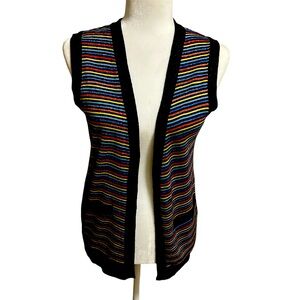 Vintage Striped Sparkly Vest